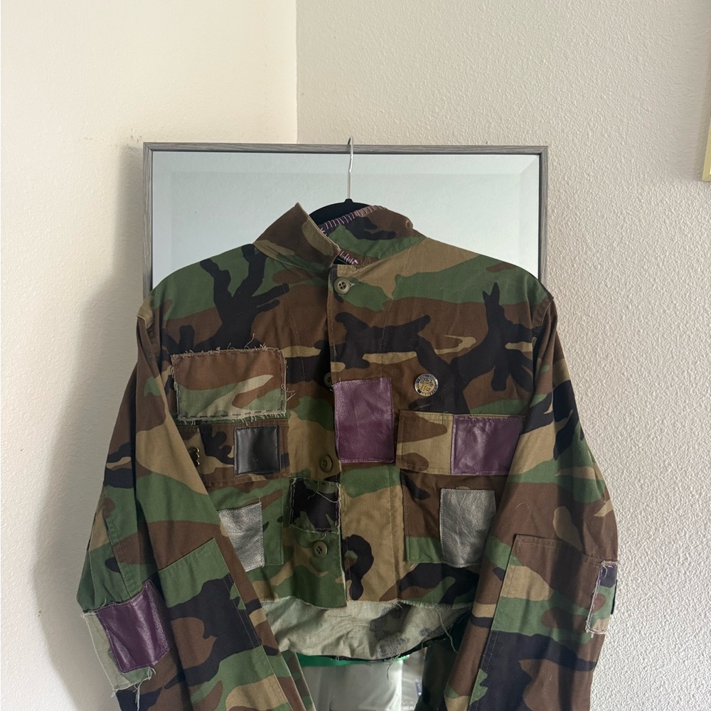 Camouflage Patchwork Jacket - image 1